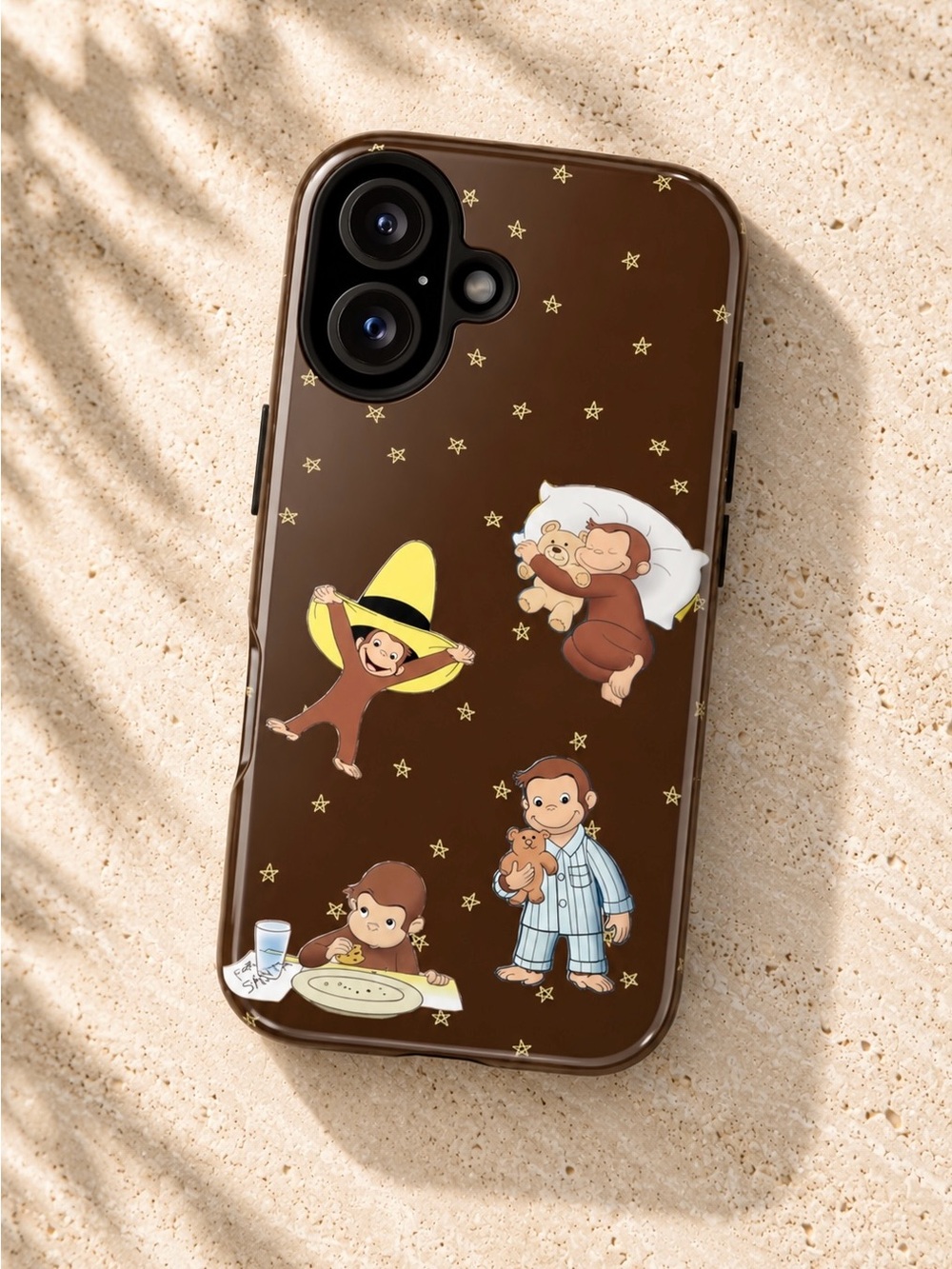 Curious George iPhone Tough Case Glossy Brown
